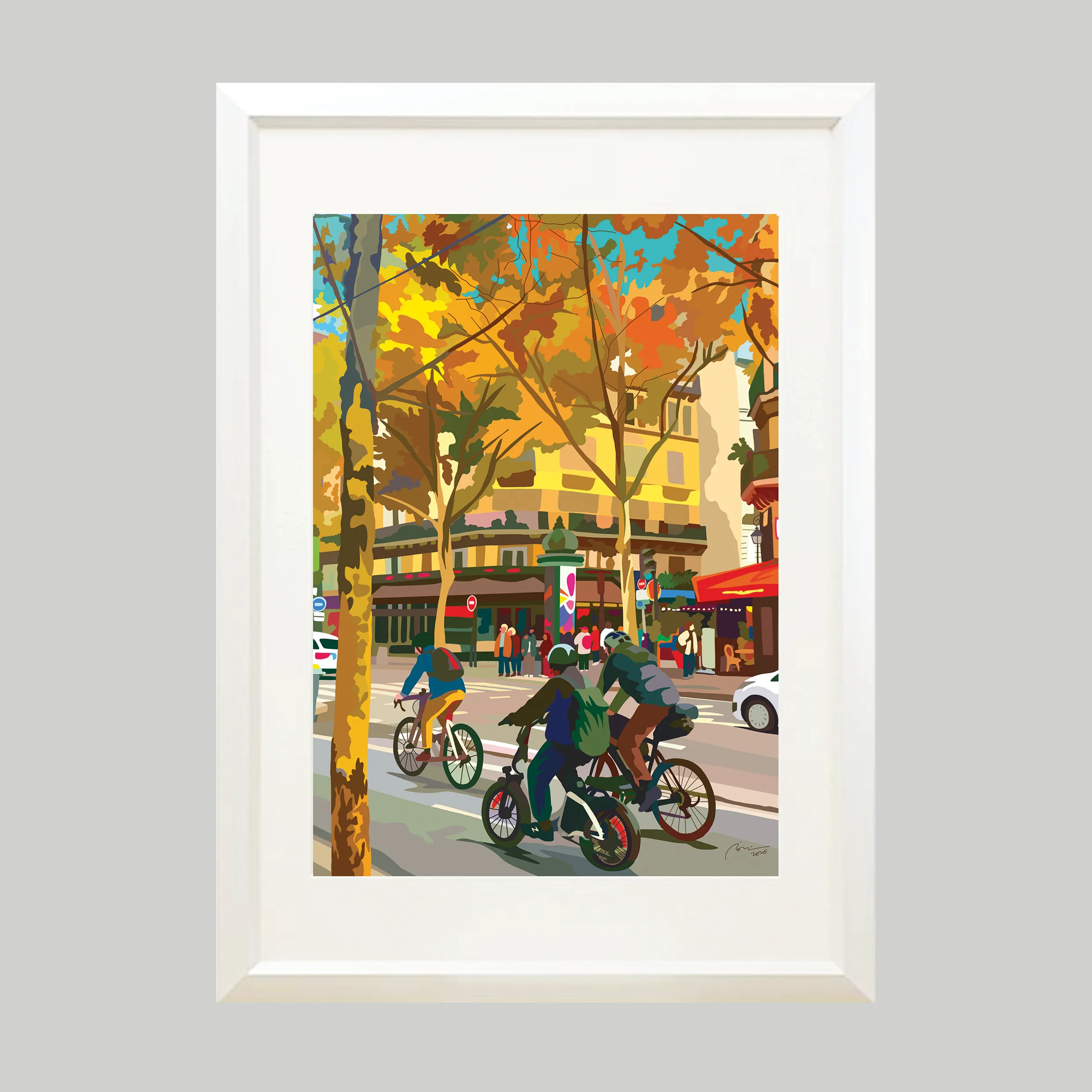 Cyclisme à Paris -A4/B4 size- - Image 3