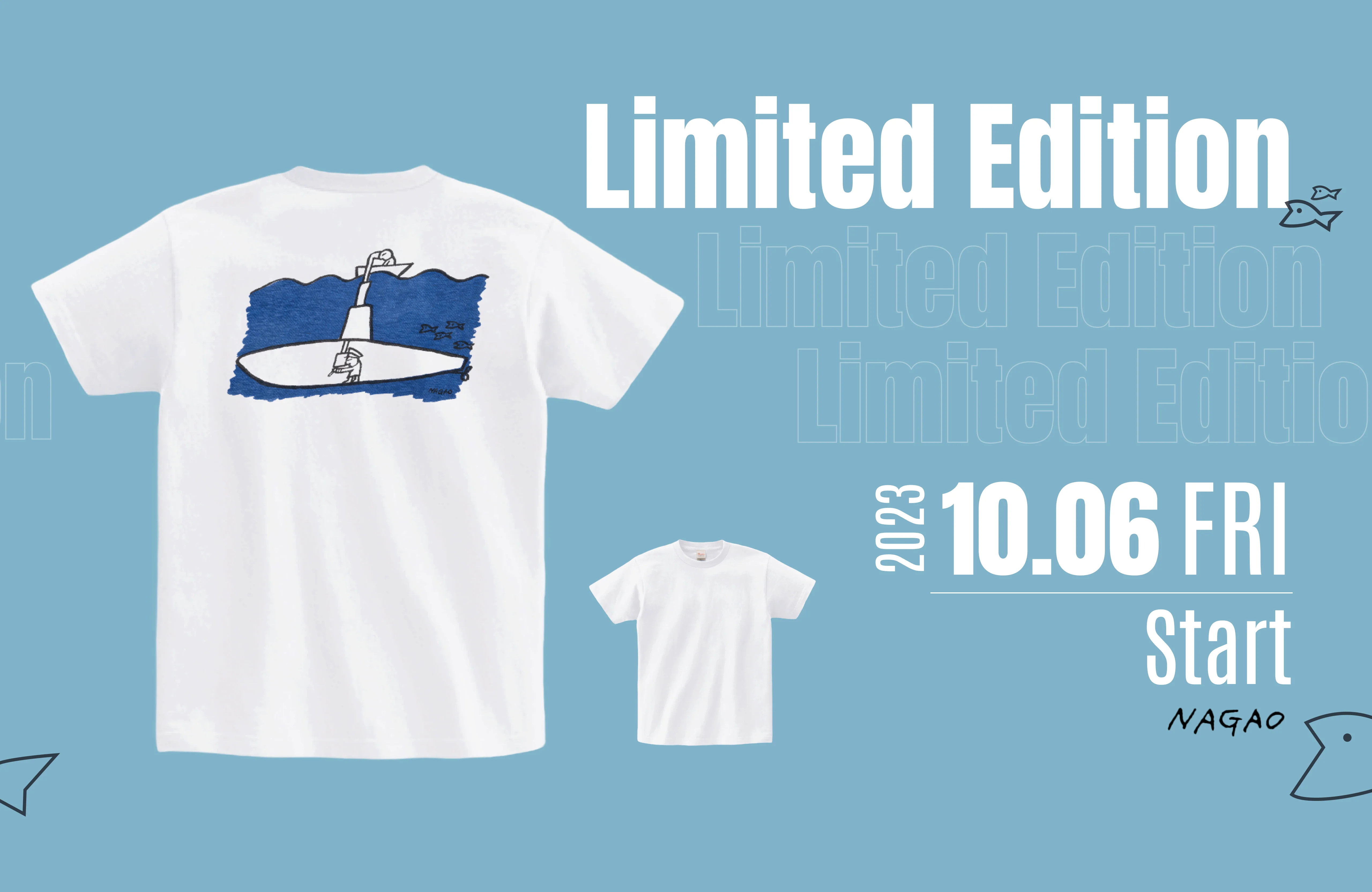 [サイトオープン記念] 長尾みのるのイラストTシャツ - Image 6